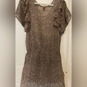 Anthropologie Pinkerton Semi-Sheer Tunic Blouse Dress Sz M